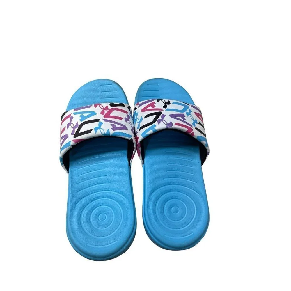 Under Armour UA Ansa Graphic Fixed Strap Slides Sandals Shoe 3Y